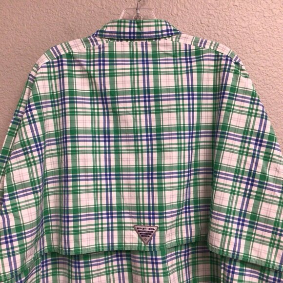 Columbia PFG Shirt Men’s 3X Big Blue Fishing Omni Shade Vented Super Bahama - Picture 4 of 11